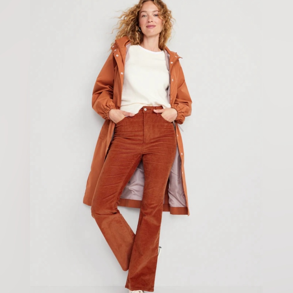 Higher High-Waisted Flare Corduroy Pants for Women